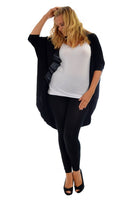 Willow Batwing Cardigan Black (sizes 14-26)