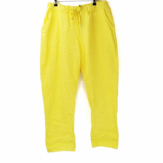 Evie Magic Trousers *Relaxed Fit* Lemon (sz 16-26)