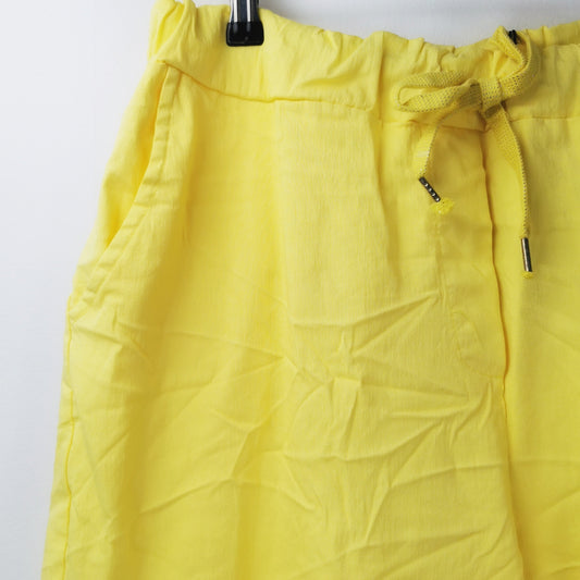 Evie Magic Trousers *Relaxed Fit* Lemon (sz 16-26)