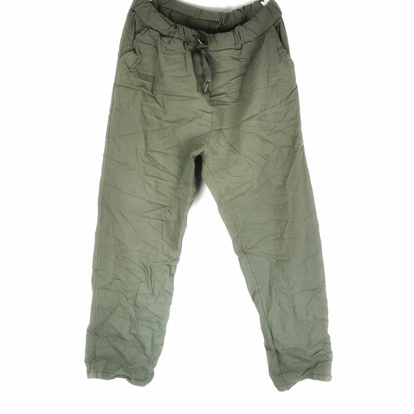 Evie Magic Trousers *Relaxed Fit* Khaki (Sizes 16-26)