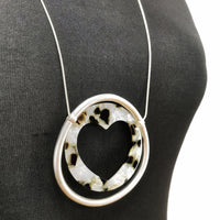Love Heart Necklace White