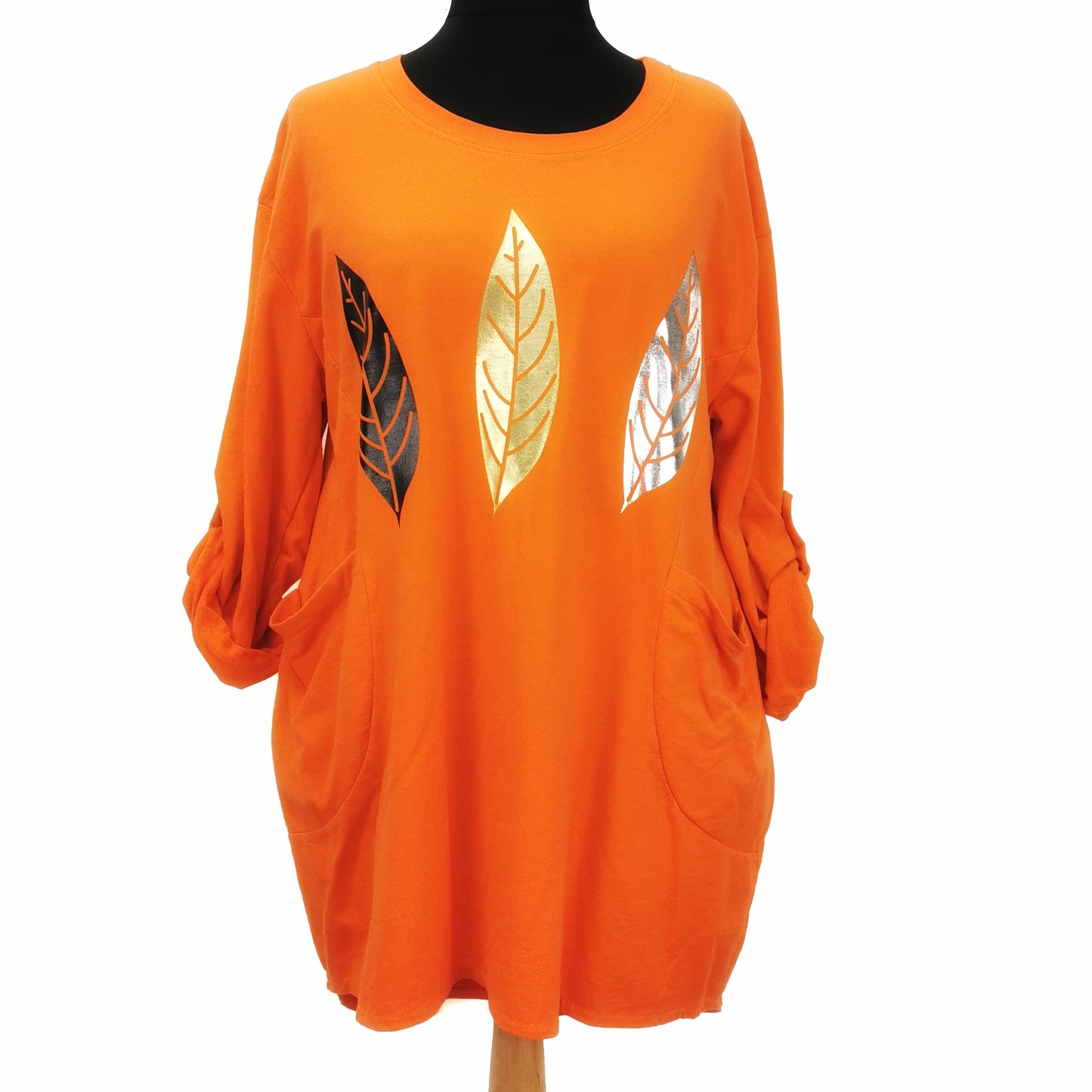 Lottie Leaf Top Orange (sz 16-24)