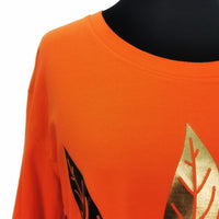 Lottie Leaf Top Orange (sz 16-24)