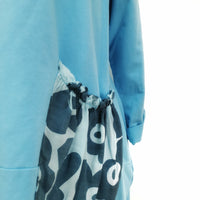 Felicity Flower Pocket Top Sky blue (sz 16-22)