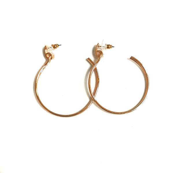 Essential Hoop Earrings Rose Gold