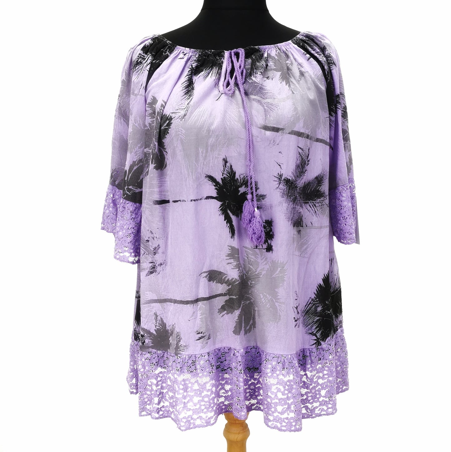 Simz Bardot Top Lilac (sz 16-24)