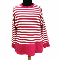 Nancy Nautical Top Fuchsia (sz 16-22)