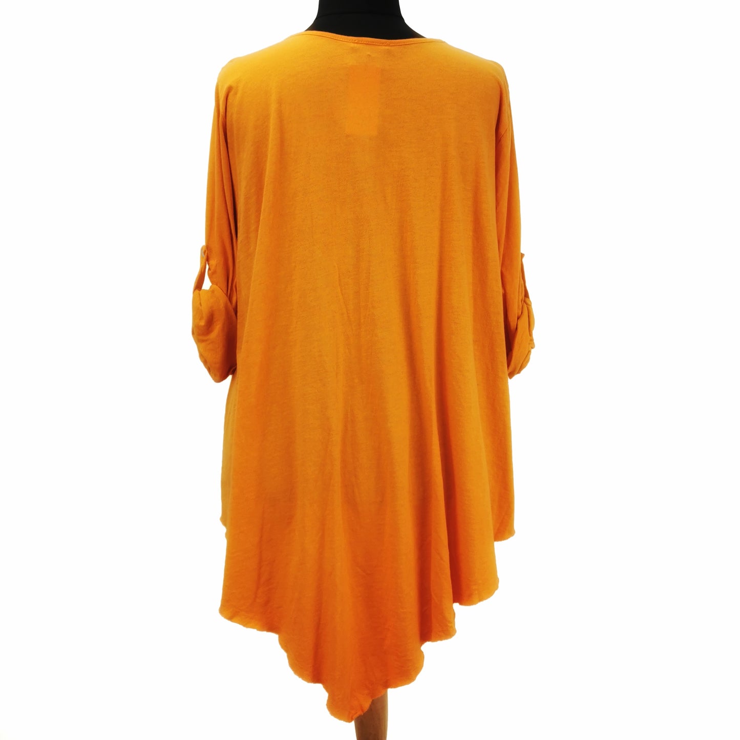 Frankie Double Pocket Top Orange (Sizes 14-24)