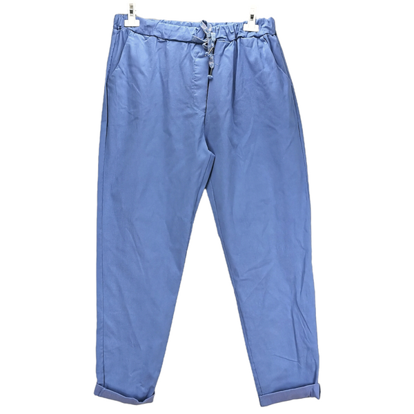 Evie Magic Trousers Denim Blue (Sizes 16-26)