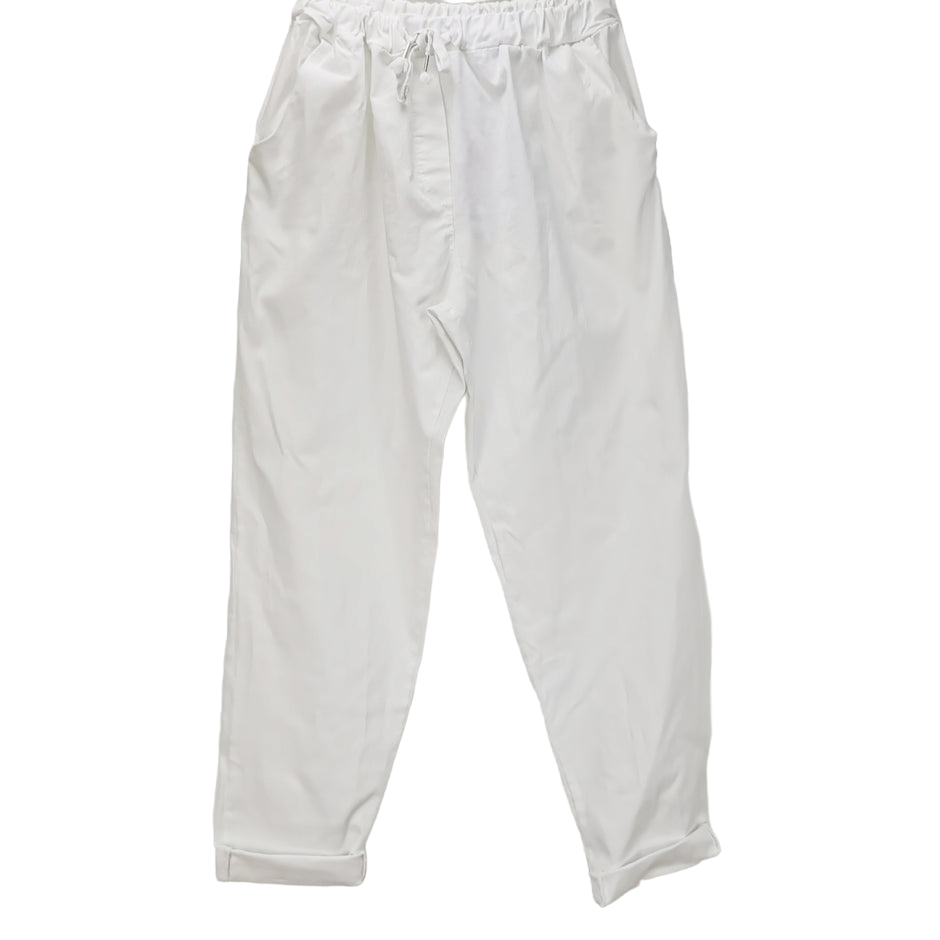 Evie Magic Trousers White (sz 16-26)