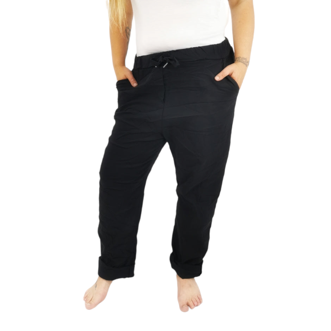 Evie Magic Trousers *Relaxed Fit* Black (Sizes 16-26)