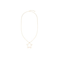 Long Star Necklace Rose Gold