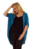 Willow Batwing Cardigan Teal (size 14-18)