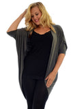 Willow Batwing Cardigan Grey (size 14-18)