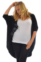 Willow Batwing Cardigan Black (size 14-18)